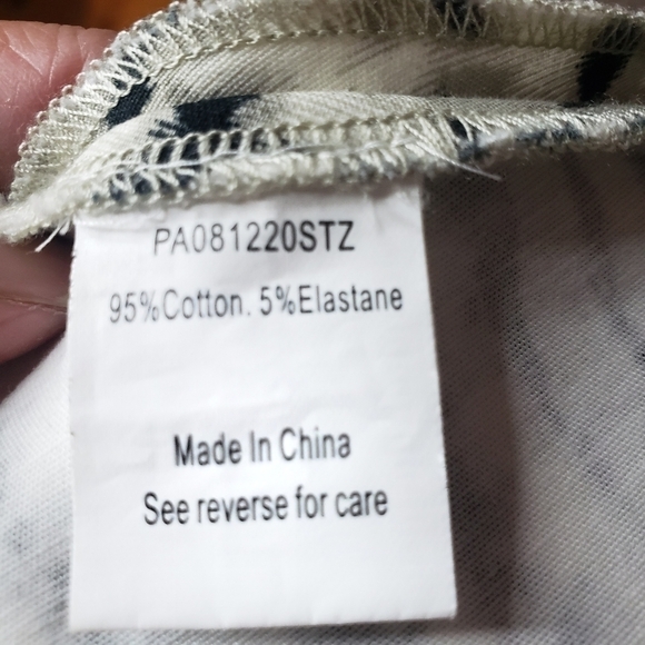 PARKER Zebra Print Peplum Top - Picture 8 of 8